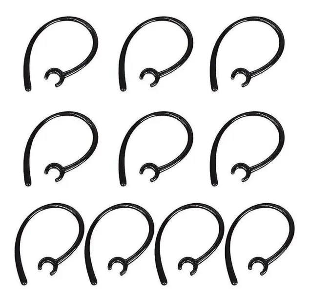 10 st Bluetooth-kompatibla headsetmottagare, klämhållare, byte av öronkrok
