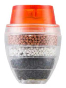 IC Kranfilter, aktivt kol 5-lagers vattenfilter - orange