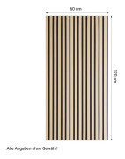 Ljudpanel - Akustikpanel - 60x120 Cm - 1 St