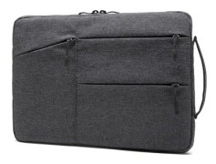 Dubbellagers tjock plysch innerfoder portfölj, laptopväska
