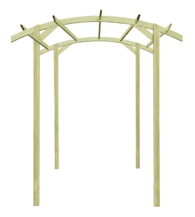 Trädgårdspergola 180x197x210 cm Impregnerad furu - SALALIS - SP117918