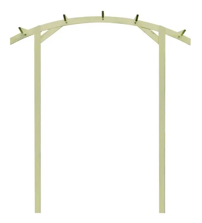 Trädgårdspergola 180x210x40 cm Impregnerad furu - SALALIS - SP050065