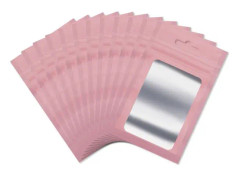 200 aluminium plastpåsar (rosa, 8 x 13 cm)