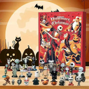 Halloween Advent Nedräkningskalender 2023 Blind Box The Nightmare Before Christmas Tema 24 Skräckfigurer Docka Samlarleksak