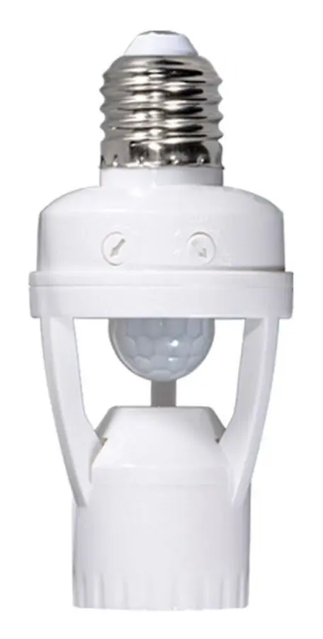 LED E27 lamphållare med rörelsesensor