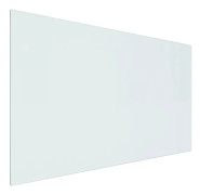 vidaXL Glasskiva för öppen spis rektangulär 100x60 cm