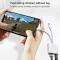 NK-1035 Pro 2 in 1 USB-C / Type-C + 8 Pin Male to RJ45 + 8 Pin Charging Female Interface Adapter