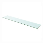vidaXL Hyllplan glas genomskinlig 110x20 cm