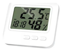Aptel ELEKTRONISK VÄDERSTATION med hygrometer vit AG780