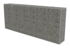 vidaXL Gabionmur i galvaniserat stål 300x50x150 cm