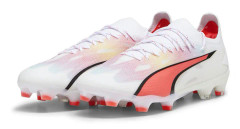 Puma Ultra Ultimate FG/AG Fotbollsskor - Breakthrough Pack - puma white/puma black/fire orchid - 42