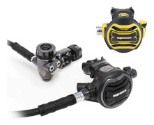 Apeks Med Regulator Set Xtx Tungsten Xtx Pvd Int 40 Bläckfisk Svart
