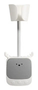 Hands Free Fixed Air Duct Wall Mount Hair Dryer Bracket(White Gray)