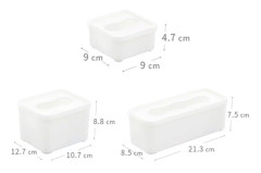 Wall Mounted Large Opening Gloves Mask Small Object Storage Box, Style: Large Square