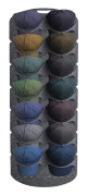 Felt Baseball Cap Display Stand Non-woven Hanging Storage Bag,Style: 14 Grids Double Row 3mm