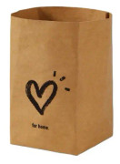 Desktop Separate Storage Washable Kraft Paper Bag, Size: Love 12x12x23cm