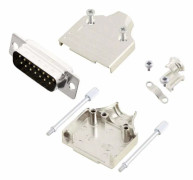 MH Connectors MHDM15-DM15P-K D-SUB stiftlistset 180° Polantal: 15 Lödskål 1 st