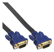 InLine Premium - VGA-kabel - 15-stifts HD D-Sub (HD-15) utan stift 9 (M) - 15-stifts HD D-Sub (HD-15) utan stift 9 (M) - 1,0 m - tumskruvar - Svart (1