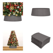 vidaXL Julgranskrage brun Ø65x19,5 cm - Julgranskrage - Julgranskragar - Julgranskorg - Julgranskorgar