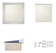 vidaXL Rullgardin för mörkläggning 160 x 230 cm benvit - Mörkläggningsgardin - Mörkläggningsgardiner - Rullgardin - Rullgardiner