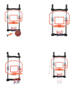 vidaXL Basketkorg för dörr justerbar - Basketkorg - Basketkorgar - Basket Korg - Basket Korgar
