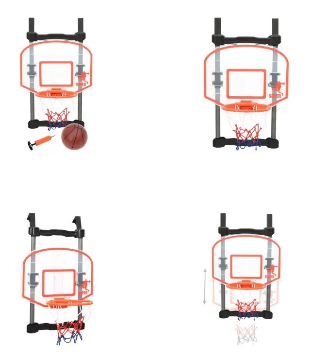 vidaXL Basketkorg för dörr justerbar - Basketkorg - Basketkorgar - Basket Korg - Basket Korgar