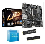 12:e generationens PC Evolution Upgrade Kit - Gigabyte moderkort + Intel Core I3 + 8 GB RAM + SSD480 GB