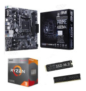 PC evolution uppgraderingskit - Asus moderkort + AMD Ryzen 3-processor + 16 GB DDR4 + 480 GB M.2 SSD
