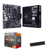 PC evolution uppgraderingskit - Asus moderkort + AMD Ryzen 3-processor + 8 GB DDR4