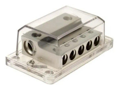 Fördelningsblock - ACV - 2x35-50 mm² / 5x20 mm² - Grå