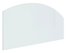 vidaXL Glasskiva för öppen spis 100x50 cm