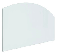 vidaXL Glasskiva för öppen spis 100x60 cm