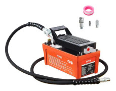 Lufthydraulisk pump, 10 000 PSI 1/2 gal reservoar, NPT 3/8" oljeutlopp, NPT 1/4" inlopp, 6,6 ft rör, fotmanövrerad hydraulpump lufttrampa för maskine