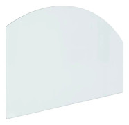 vidaXL Glasskiva för öppen spis 80x50 cm
