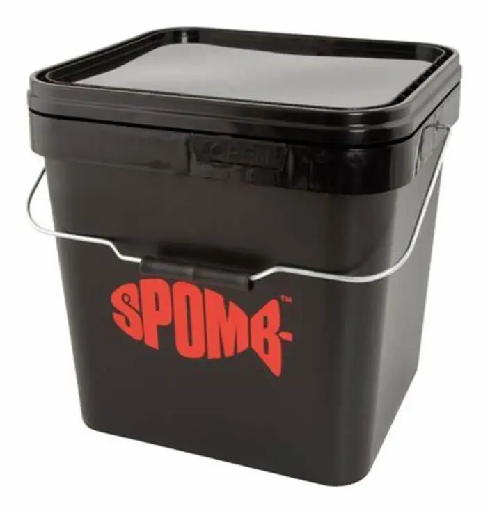 Fox Spomb Bucket Fyrkantig hink 17ltr Fiskehink Bricka Skål Basin Bete Groundbait Tillbehör