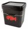 Fox Spomb Bucket Fyrkantig hink 17ltr Fiskehink Bricka Skål Basin Bete Groundbait Tillbehör