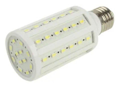 E27 11W 900-1020LM Corn Light Bulb, 60 LED SMD 5630, Day White Light, AC 220V
