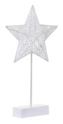 Star Shape Rattan Romantic LED Holiday Light with Holder, Warm Fairy Decorative Lamp Night Light for Christmas, Wedding, Bedroom(Warm White)