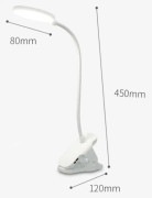 Plug-in LED Clip Desk Lamp USB Eye Protection Bedside Lamp