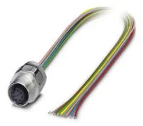 Phoenix Contact 1513761 Sensor/ställdon-kontaktdon M12 Hona inbyggd 0.50 m Antal poler (RJ): 8 1 st