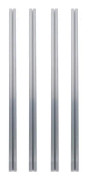 4 stycken extruderad aluminiumprofil 4040 T slits anodguide 3D-skrivardelar - SALALIS - silvervit - aluminium - 1000mm