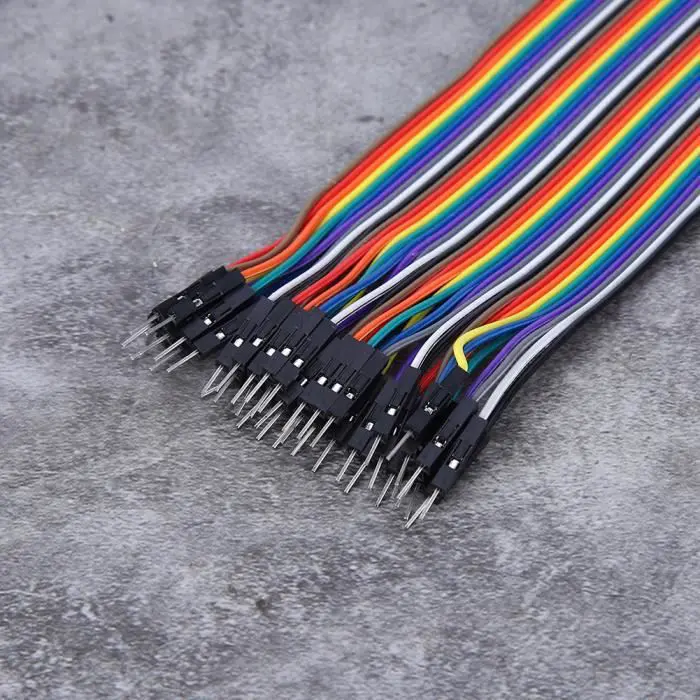 SALALIS 10 st hane till hane hopptråd plast hopptråd hane till hane bygelkabel för elektronikkontakt