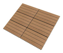 Terrassplattor 6 st WPC 60x30 cm 1,08 m² Brun - SALALIS - SP023585