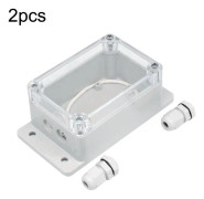 2pcs Switch Modified Part IP66 Waterproof Shell Transparent Upper Hole PG7+Wiring Port