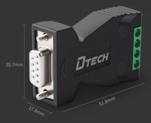 DTECH DT-9001 Industrial Grade Lightning And Surge Protection RS232 To 485 Converter
