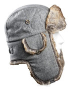 Barts Kamikaze Grey Herringbone Beanie