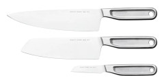 Fiskars All Steel Cooks knivset, tredelad