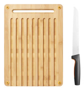 FISKARS BRÖDKNIV + SKÄRBRÄDA FUNKTIONELL FORM