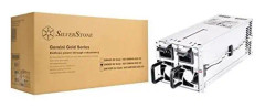 SilverStone GM800 2U Gold - Strömmatning - hot swap (kan monteras i rack) - EPS2U - AC 120/230 V - 800 Watt - aktive PFC - 2U - silver