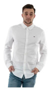 Tommy Jeans Långärmad Tröja Slim Stretch Oxford Vit 2XL Man